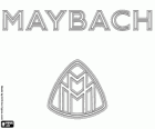Logo of Maybach, super luxury car brand from Germany