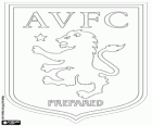 Emblem of Aston Villa F.C.. Football club of Birmingham, known as the villains, The Villans