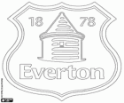 Logo of Everton F.C.. Football club based in Liverpool, with the nicknames of The Toffees and The Blues
