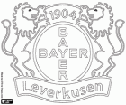 Emblem of the Bayer 04 Leverkusen. Football club from Leverkusen, city of North Rhine-Westphalia