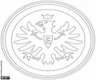 Badge of Eintracht Frankfurt. Sports club of Frankfurt am Main, Hesse
