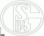 Logo of FC Schalke 04. Sports club from Gelsenkirchen, city in North Rhine-Westphalia