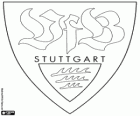 Emblem of VfB Stuttgart. Sports club from the city of Stuttgart, in Baden-Württemberg