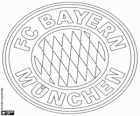 Emblem of FC Bayern Munich. Sports club of Munich, capital of Bavaria