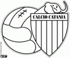 Logo of Catania Calcio. Football club of the city of Catania in Sicily