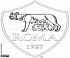 Logo of AS Roma. Football club from the city of Rome, Lazio