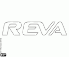 Logo of Reva, electric car brand from India
