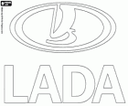 Logo of Lada, brand of cars manufactured in Russia
