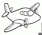 Twin-engine plane