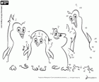 Connect the dots to draw the penguins babies, Penguins of Madagascar