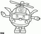 Robocopter Helly, the helicopter of the rescue team