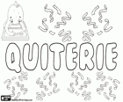 Quiterie, name with uncertain origin. Variant of Quitterie
