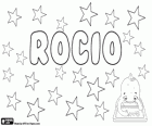 Rocío, name of Andalusian origin, its meaning is refreshing like dew. Name in honour of the Virgin of El Rocío