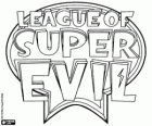 Original logo of League of Super Evil in english