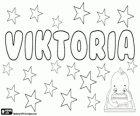 Viktoria, name of Latin origin. Variant of Victoria, the goddess of victory in Roman mythology