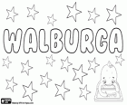 Walburga, name of Germanic origin. Its meaning is strong-protection
