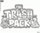 Original logo of The Trash Pack in English