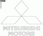 Logo of Mitsubishi Motors, multinational automaker headquartered in Japan