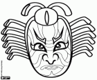 Mask of a Japanese theatre actor