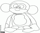 Fufris the funny monkey, a plush monkey
