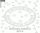 Cruzeiro of Belo Horizonte, champion of the Brazilian football championship in 2014. Brasileirão 2014