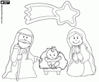The Holy Family under the Christmas star