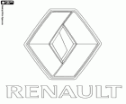 Logo of Renault. French automobiles brand