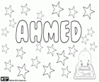 Ahmed, name of Arabic origin. Comes from the Arabic root H M D, the praise