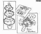 Christmas cards, decorations for Christmas