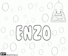 Enzo, name with an uncertain origin. Diminutive form of names such as Lorenzo