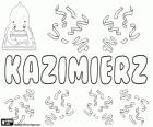 Kazimierz, a Polish name for child. Corresponds to the Slavic form of Casimir