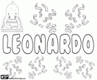 Leonardo, name of Germanic origin. Derivate from Leonhart, its meaning is strong as a lion