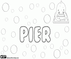 Pierx, name for boys. Name that corresponds to Peter in several languages