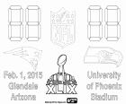 Super Bowl 2015. New England Patriots (AFC champion) vs. Seattle Seahawks (NFL champion). University of Phoenix Stadium, Glendale, Arizona, February 1, 2015