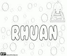 Rhuan, name for boys of uncertain origin