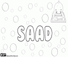 Saad, Arabic name for boy. Its meaning is prosperity and happiness