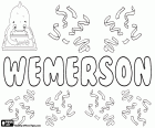 Wemerson, name for boy of Portuguese origin