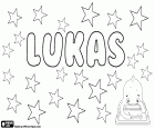 Lukas, male first name. Derived from the Greek name Loukas
