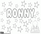 Ronny, name with different and possible origins. It is also the diminutive of other names as Ronald. Variant of Ronnie