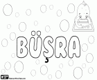 Büşra, female name popular in Turkey. Büşra is the Turkish variant of the name of Arab origin Bushra