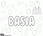 Basia, Polish diminutive of Barbara. Barbara, name used in many languages
