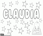 Claudia, name of Latin origin. Feminine form of the Roman name Claudius