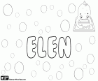 Elen, Welsh name for girl. Variant of Ellen and Helen