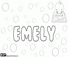 Emely, English name for girl. Variant of Emily