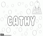 Cathy, diminutive of English origin for names like Catherine and Cathleen. Also used in other languages
