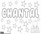Chantal, female name of French origin. Comes from the Occitan Cantal, its meaning is stone. Also associated with the french word Chant which means song