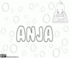 Anja, feminine name in various languages. Anja, variant of Anna