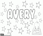 Avery, name for girl and boy. Name originated from the same english surname, Avery