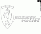 Emblem of the italian racing team Formula 1 Ferrari
