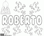 Robert, name of Germanic origin. Derived from the Germanic name Hrodebert. Roberto, masculine name in Spanish, Italian and Portuguese